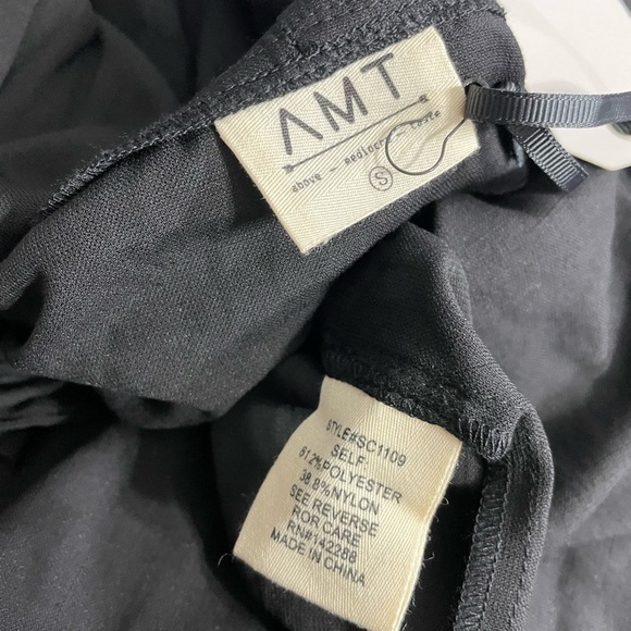 AMT Black Button Snap Front Long Sleeve Dress - Picture 6 of 6